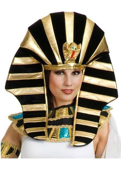 Mısırlı Tutankamon Şapkası Kobra Yılan Figürlü fiyatları