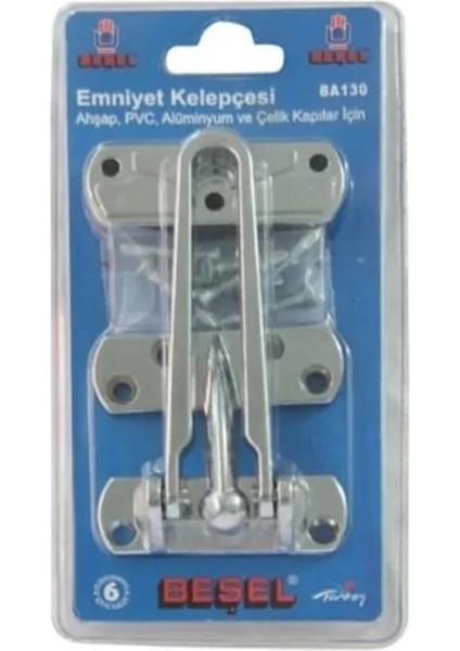 Emniyet Kelepçesi Ahşap Pvc Alüminyum ve Çelik Kapılar Için BA130
