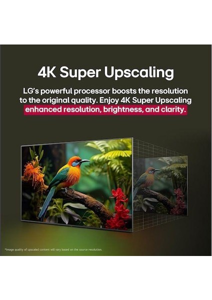 55 Inç Lg UHD Aı UA84 4K Akıllı Tv Aı HDR10 WEBOS25 2025 55UA84006LB fırsatları