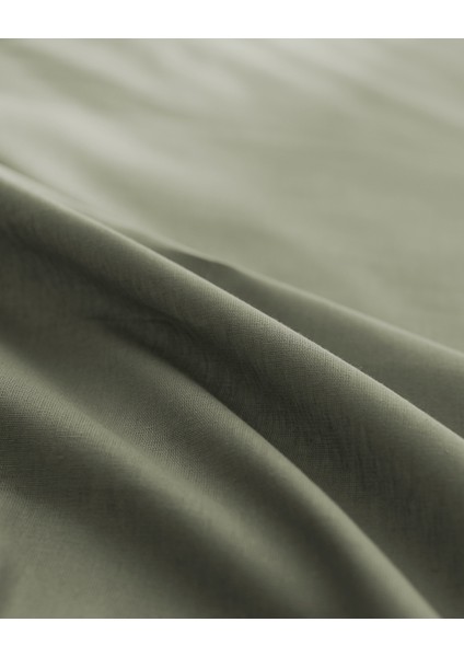 Manon King Size Plus %100 Pamuk Ranforce Lastikli Çarşaf - Yeşil