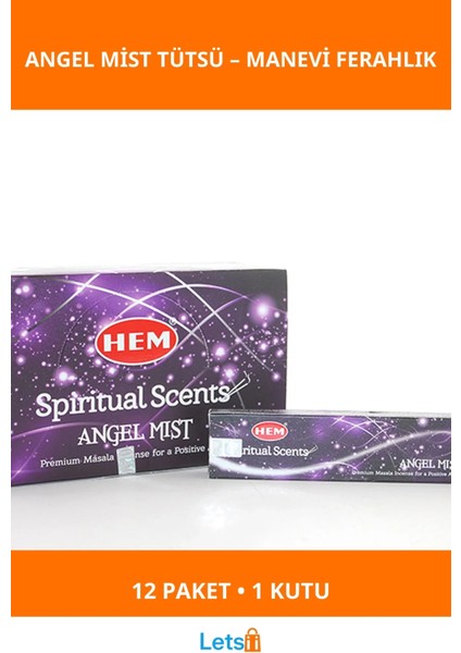 Angel Mist Aromalı Çubuk Tütsü Rahatlatıcı ve Manevi Deneyim