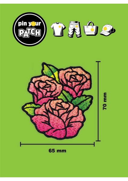 Ütü ile Yapışan Yama 7059 Güller fiyatları