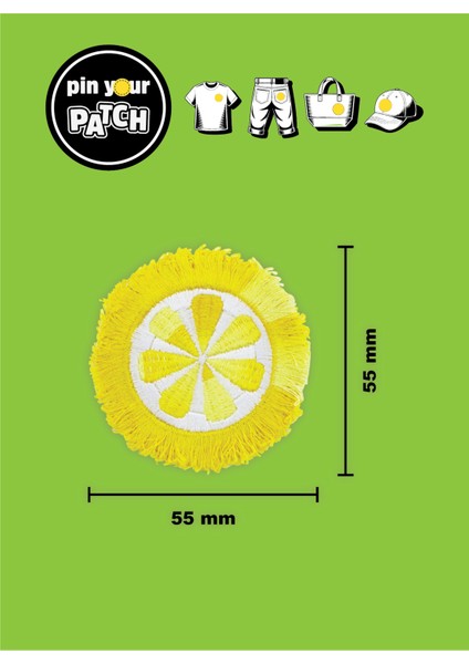 Ütü ile Yapışan Yama 7062 Saçaklı Limon fiyatları