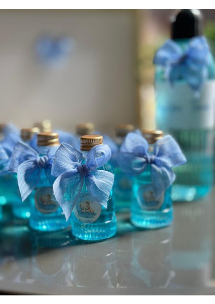 Hediyelik-Bebek-Doğum Kolonya-Tıpalı Kurdele ve Jüt Ip- 10 Adet