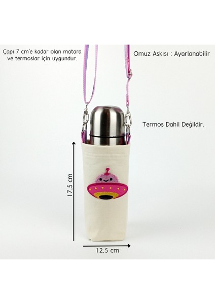 0,5 Litrelik Matara Kılıfı Su Şişesi Taşıma Çantası Sevimli Ufo Temalı fiyatları