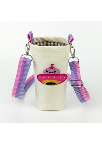 0,5 Litrelik Matara Kılıfı Su Şişesi Taşıma Çantası Sevimli Ufo Temalı modelleri