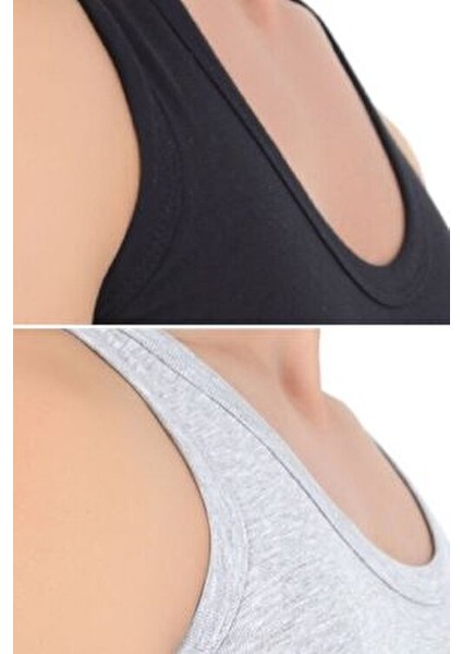 Erkek Atlet Pamuklu Basic 6'lı Premium Paket Kolsuz Bisiklet Yaka Rahat Kullanım