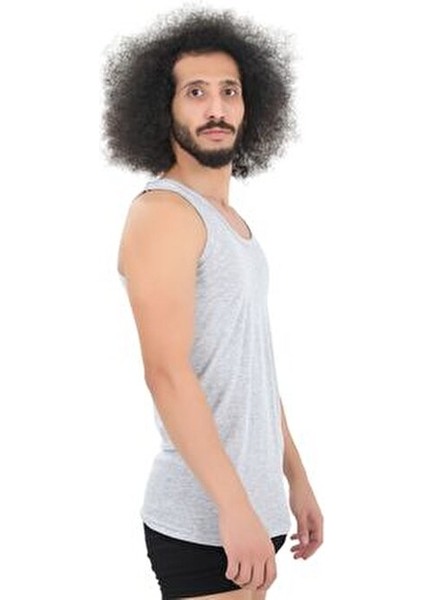 Erkek Atlet Pamuklu Basic 6'lı Premium Paket Kolsuz Bisiklet Yaka Rahat Kullanım