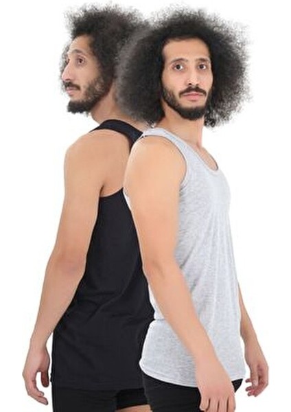 Erkek Atlet Pamuklu Basic 6'lı Premium Paket Kolsuz Bisiklet Yaka Rahat Kullanım