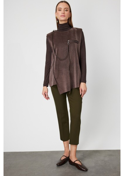 Fermuar Detaylı Aksesuarlı Süveter 66937 fiyatları