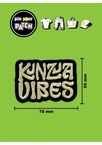 Ütü ile Yapışan Yama 7080 Yazı Kinza Vibes fiyatları