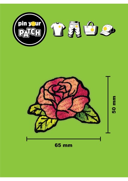 Ütü ile Yapışan Yama 7058 Gül fiyatları