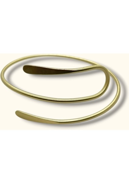Sevil Gülgün Atelier Pazuband, Üst Kol Bileziği, Minimalist, Ayarlanabilir, Gümüş Kaplama, Yaz Aksesuarı, Cuff modelleri