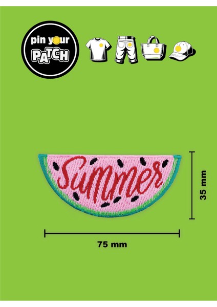 Ütü ile Yapışan Yama 7063 Karpuz Dilimi fiyatları