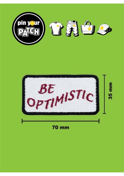 Ütü ile Yapışan Yama 7070 Be Optimistic fiyatları