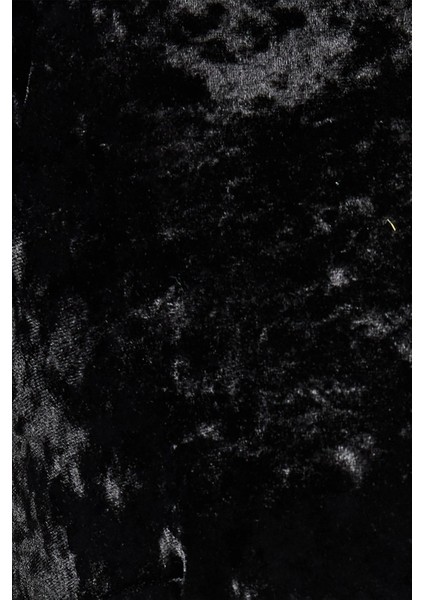 Kadın V Yaka Uzun Kollu Metal Aksesuarlı Slim Fit Kadife Elbise 6WAK80121FK fırsatları