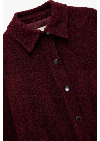 Kadın Koton x Sibil Çetinkaya - Uzun Kollu Cepli Bomber Tüvit Ceket 6WAK50067PW indirimleri