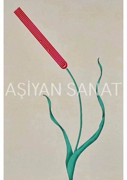 Allah C.c( Lale )Hat (Kağıt Baskı)