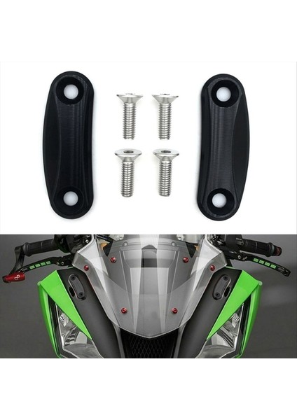 Motosiklet Bloğu Kawasaki ZX10R Için Plaka Ayna Şasi Kodu Kapı Temel 2016-2023 ZX6R 2019-2023 Aksesuarlar (Siyah) (Yurt Dışından) fiyatları