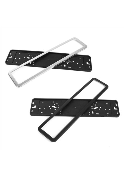 4 Paslanmaz Çelik Avrupa Rus 8k Araç Plaka Çerçeve Numarası Tutucu (Gümüş) (Yurt Dışından) fiyatları