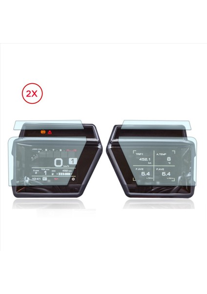 2x Motosiklet Küme Kümesi Ekran Gösterge Tablosu Koruma Enstrüman Film Yamaha Tracer 9 Tracer9 Gt 2021- (Yurt Dışından) fırsatları