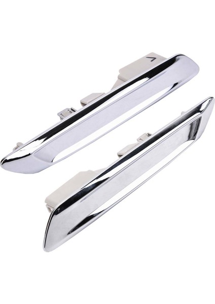 Araba Ön Sol ve Sağ Krom Çamurluk Trim Kalça For-Bmw F10 F11 528I 535I 51137336645 51137336646 (Yurt Dışından)