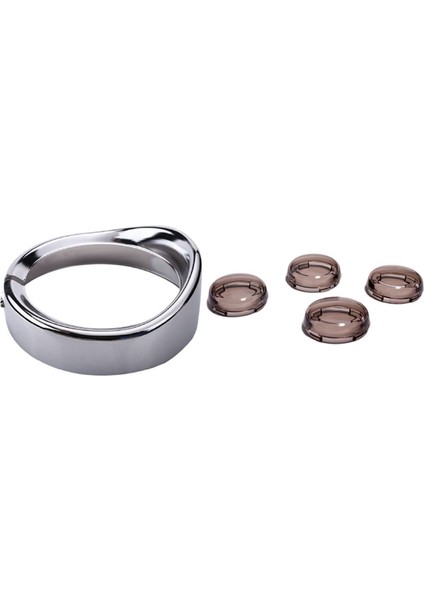 5 Pcs Motosiklet Aksesuarları 4 Pc Sinyal Işığı Göstergesi Lens Kapağı ve 1 Pcs 7 Inç Far Döşeme Halkası Kafası Işığı (Yurt Dışından)