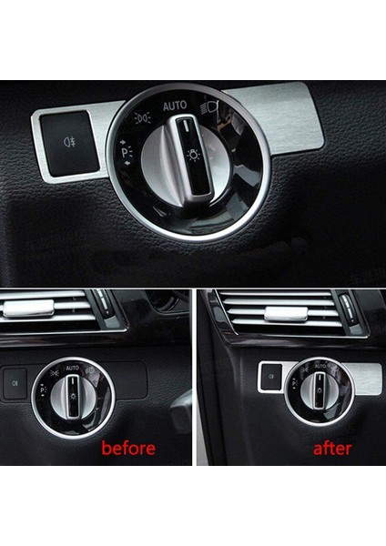 Far Anahtarı Kapak Döşeme Sticker Araç Stil Aksesuarları Mercedes Benz A W176 B W246 C W204 E Sınıfı W212 Gla Glk (Yurt Dışından) fiyatları