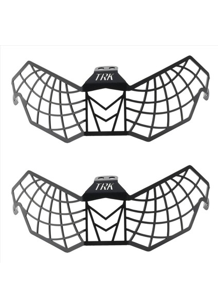 2x Motosiklet Far Koruma Izgarası Grille Koruma Koruma Mesh Benelli TRK702X TRK702 x Trk 702X 702 x 2023 2024 (Yurt Dışından)