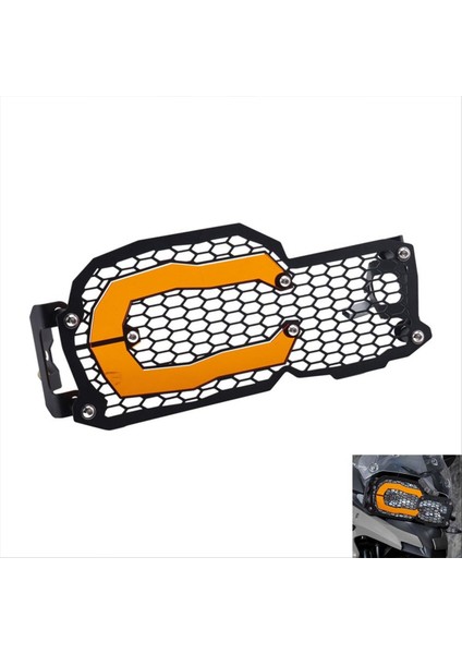 Bmw F800GS Için F700GS F650GS F800R Motosiklet Far Koruyucusu Izgara Koruma Kapağı Far Far Grille Turuncu (Yurt Dışından) fiyatları