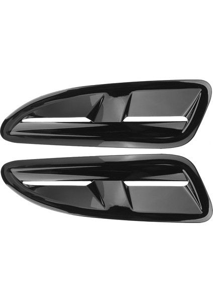 1 Çift Xkr Tarzı Evrensel Araba Parlak Siyah Ön Davlumbazlar Bonnet Delikleri Hava Çıkış Kapağı Kaplama Jaguar Xkr Xk8 (Yurt Dışından) modelleri