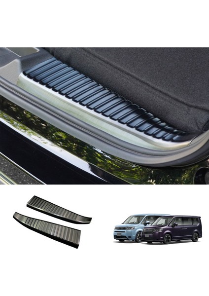 Araba Bagaj Kapı Koruma Şeritleri Sıll Plake Arka Tampon Koruma Kapak Şeridi Honda Stepwgn Spada/air 2022 2023 Siyah (Yurt Dışından) modelleri
