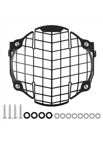 Motosiklet Far Guard Grille Grill Kapak Koruyucu Royal Enfield Himalayan 2016-2020 (Yurt Dışından)