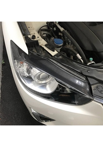 Mazda Cx-5 Cx5 Için 2013-2016 Karbon Fiber Ön Farlar Kaş Lambası Göz Kapağı Kapak Çıkartma Trim (Yurt Dışından) modelleri