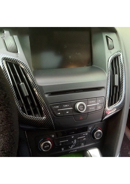 Ford Focus Mk3 2012-2014 Karbon Fiber Renk Abs Iç Gösterge Tablosu Klima Havalandırma Dış Çerçeve Trim (Yurt Dışından) modelleri