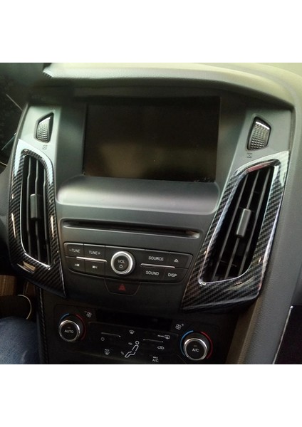 Ford Focus Mk3 2012-2014 Karbon Fiber Renk Abs Iç Gösterge Tablosu Klima Havalandırma Dış Çerçeve Trim (Yurt Dışından) indirimleri