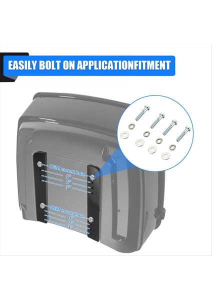 Ayarlanabilir 1-3inch Tur-Pak Yeniden Terokor Kiti Mount Harley Road King Street Glide 2014-2024 Için Extend Plaka Bagaj Rafı (Yurt Dışından) fırsatları