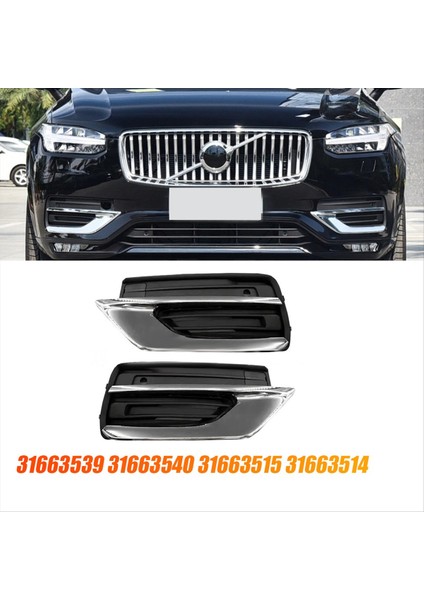 Sol Ön Alt Tampon Sisli Izgara Trim Krom Kapak 31663514 Volvo XC90 19-22 31663512 31663518 31663539 (Yurt Dışından) fırsatları