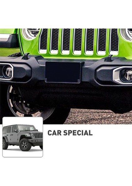 Ön Plaka Braketi Tutucu Jeep Wrangler Için Kapak Çerçevesi Jl Jlu &amp Gladiator Jt 2018-2023 Aksesuarlar Siyah (Yurt Dışından) modelleri