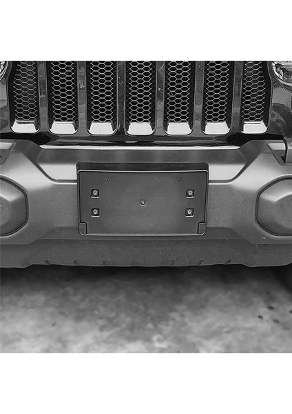 Ön Plaka Braketi Tutucu Jeep Wrangler Için Kapak Çerçevesi Jl Jlu &amp Gladiator Jt 2018-2023 Aksesuarlar Siyah (Yurt Dışından) fırsatları