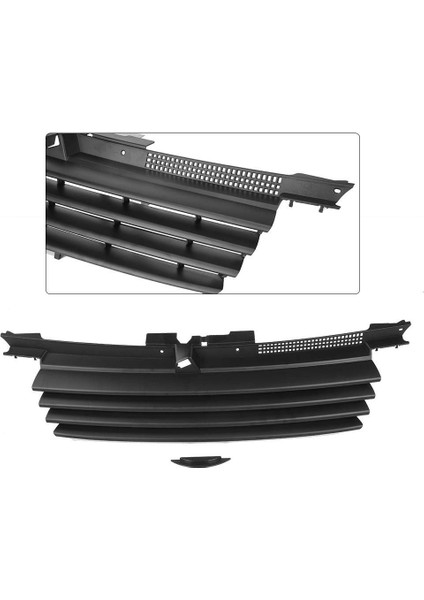 Siyah Araba Grill - Vw/jetta/bora Mk4 Için Mat Siyah Araba Ön Kaput Grille 1999-2004 1J5853655C (Yurt Dışından) indirimleri