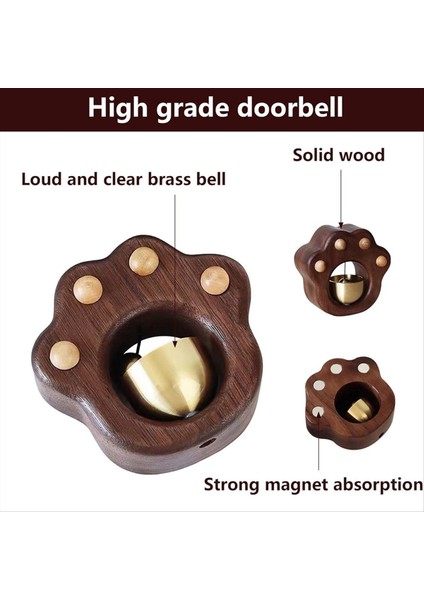 Esnaf Çan Dekoratif Buzdolabı Mıknatısları Manyetik Olarak Yapıştırılmış Ahşap Kapı Zili Girerken Iş Için Kapı Zil (Yurt Dışından) modelleri