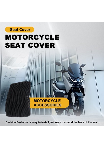 Yamaha Için Motosiklet Koltuğu Yastık Kapağı 155 NMAX125 NMAX155 N-Max 125 Örgü Kumaş Nefes Alabilen Eyer Pedi (Yurt Dışından) fırsatları