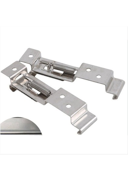 4pcs Dikdörtgen Araba Plakası Yay Yüklü Paslanmaz Çelik Braket Arabalar Çerçeve Tutucu Kelepçeler Römork (Yurt Dışından) indirimleri