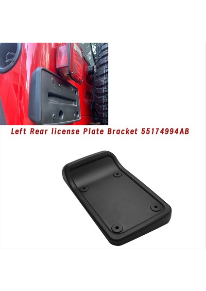 Araba Sol Arka Plaka Braketi 55174994AB Jeep Wrangler Için 1997-2006 5517 4994 Lisans Sabitleme Desteği (Yurt Dışından) fiyatları