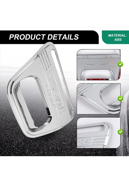 Toyota Hilux Vigo 2008-2014 Için Araba Abs Krom Tasarım Kuyruk Kapısı Trim Arka Kolu (Yurt Dışından) indirimleri