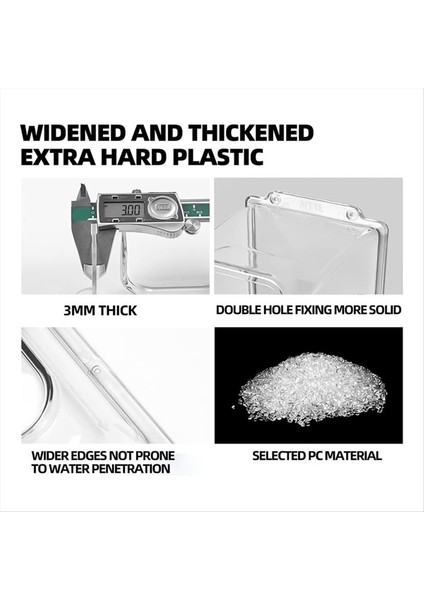 Pc Plastik Uzatma Kapı Zil Yağmur Kapağı Şeffaf Kapı Zili Su Geçirmez Kapak Hava Durumu Geçirmez Koruyucu Kapı Zili Ek (Yurt Dışından) fiyatları