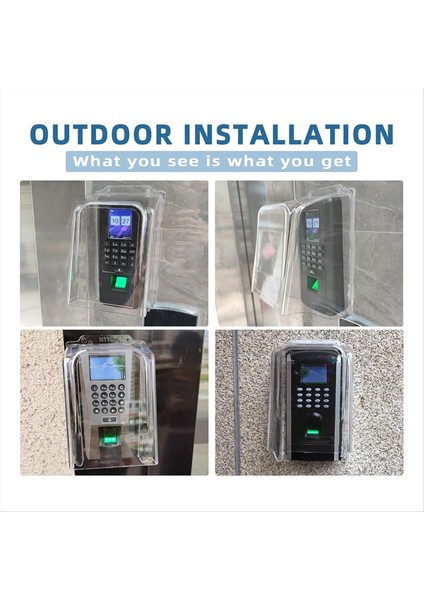 Pc Plastik Uzatma Kapı Zil Yağmur Kapağı Şeffaf Kapı Zili Su Geçirmez Kapak Hava Durumu Geçirmez Koruyucu Kapı Zili Ek (Yurt Dışından) fırsatları