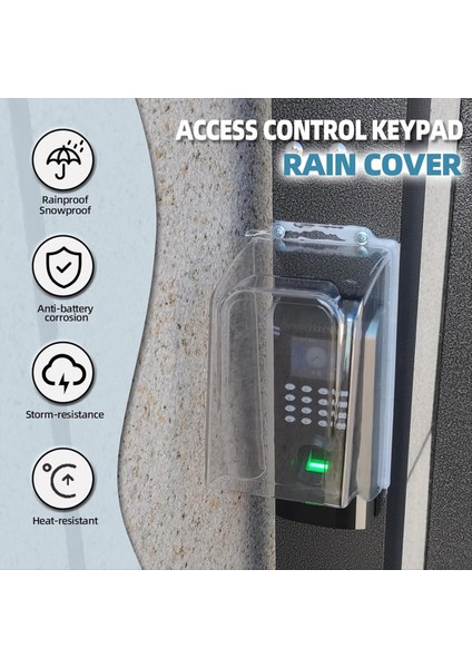 Pc Plastik Uzatma Kapı Zil Yağmur Kapağı Şeffaf Kapı Zili Su Geçirmez Kapak Hava Durumu Geçirmez Koruyucu Kapı Zili Ek (Yurt Dışından) indirimleri