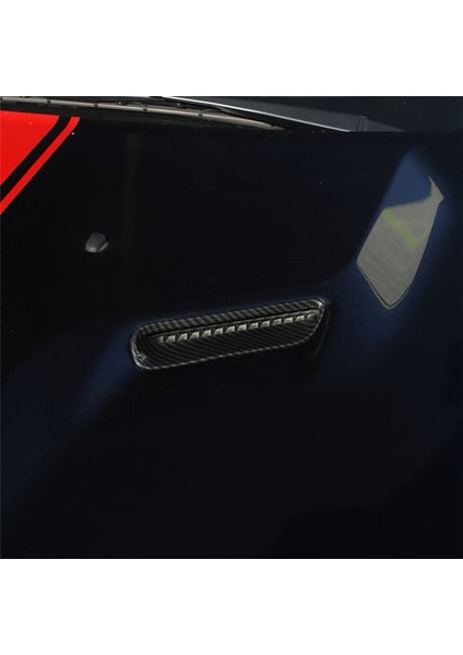 1paır Motor Kapak Trim Hava Akışı Emme Kaputu Dodge Challenger Için Havalandırma Kapağı 2009-2014 Abs Karbon Fiber Çıkartma Kapakları (Yurt Dışından) modelleri